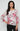 Top Printed Formal Top Blouse Fuchsia Multi