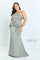 Formal Dresses Long Peplum Ruffle Formal Dress Smoke