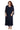 Plus Size Dresses Extra Plus Size Beaded Jacket Midi Dresses Navy