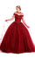 Long Off-the-Shoulder Quinceanera Ball Gown – Royal
