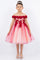 Flower Girl Dresses Short 3D Floral Applique Flower Girl Dress Burgundy