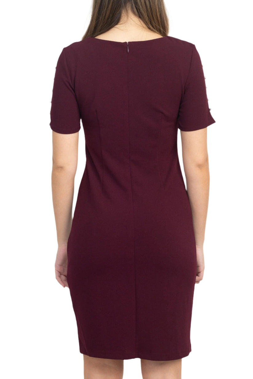 Cocktail Dresses Short Fitted Mini Cocktail Dress Fig