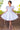 Flower Girl Dresses Short Puff Sleeve Pleated Flower Girl Dress Ivory