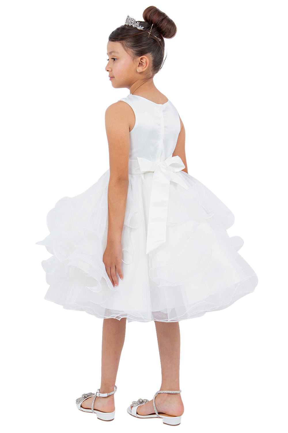 Flower Girl Dresses Sequin Lace Short A Line Flower Girl Dress Off White