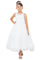 Flower Girl Dresses 3D Floral High Low Flower Gril Dress Off White