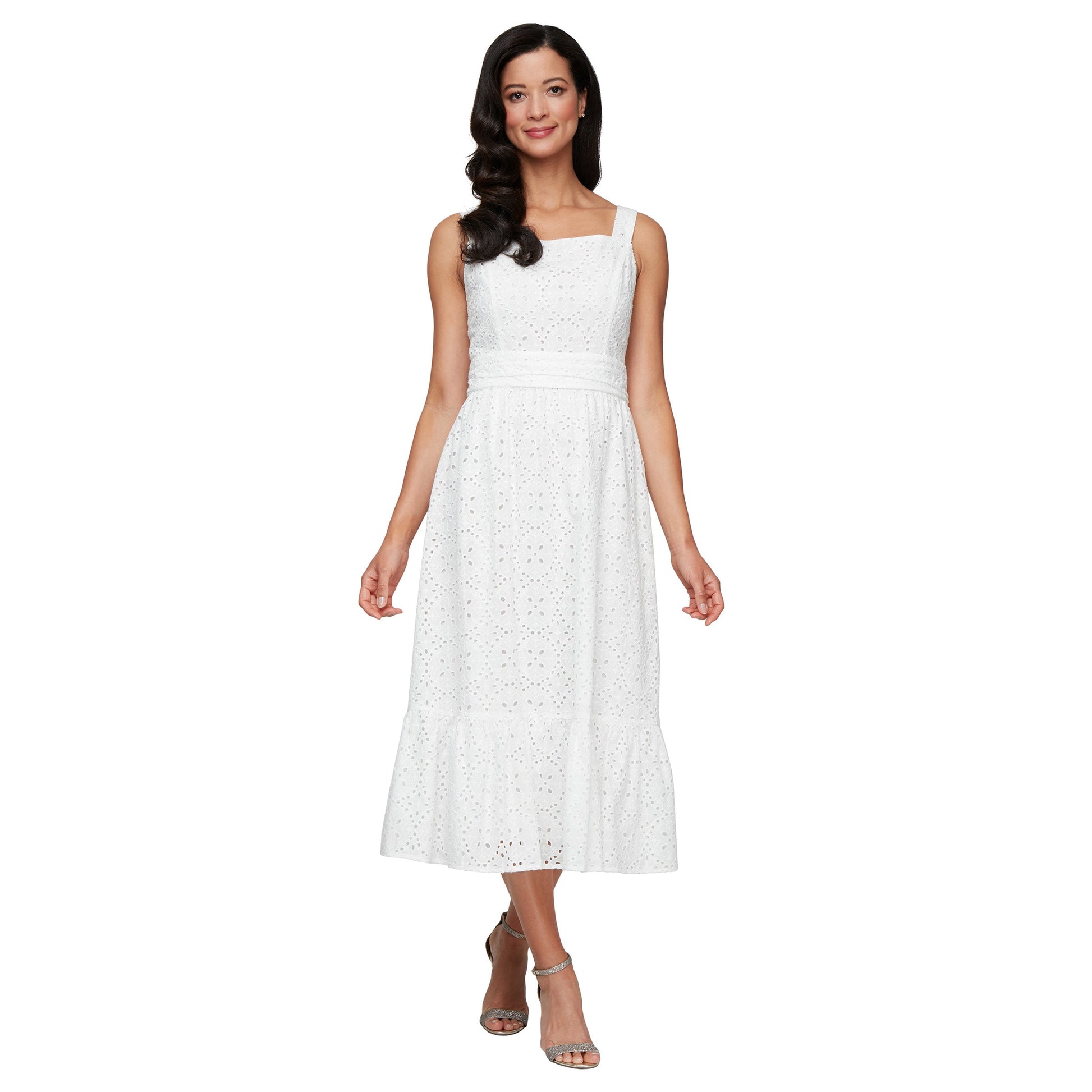 Wedding Dresses  Simple Tea Length Wedding Dress Ivory
