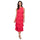 Cocktail Dresses Beaded Long Formal Tiered Tea Length Dress Watermelon