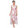 Formal Dresses Floral High Low Tiered Formal Dress Pink/White