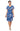 Cocktail Dresses Short Floral Knee Length Cocktail Print Dress Blue/Multi