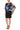 Cocktail Dresses Short Fitted Multi Print Cocktail Dress Black Multi