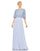 Formal Dresses Long Formal Beaded A Line Dress Powder Blue
