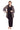 Pant Suit  Plus Size Two Piece Mock Print Foil Pant Set Plum