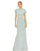 Formal Dresses Fitted Formal Flutter Sleeve Evening Dress Periwinkle