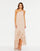 Formal Dresses Metallic Floral High Low Formal Evening Dress Rose