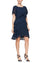 Cocktail Dresses Petite Jersey Overlay Short Dress New Navy