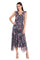 Cocktail Dresses High Low Printed A Line Cocktail Dress Navy/Multi