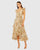 Formal Dresses High Low Floral Print Formal Dress Cream Multi