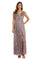 Mother of the Bride Dresses Long Cap Sleeve Formal Petite Dress Rose