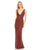 Formal Dresses Long Formal Prom Sequin Beaded Dress Brick