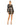 Cocktail Dresses Beaded Floral Robe Short Dress Black