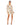 Cocktail Dresses Beaded Floral Robe Short Dress Champagne