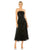 Formal Dresses Strapless Embellished A Line Midi Dress Black