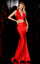 Prom Dresses Fitted Long Formal Two Piece Prom Dress Red