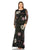 Plus Size Dresses Long Sleeve Floral Plus Size Formal Dress Black Multi