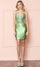 Cocktail Dresses Short Fitted Corset Cocktail Dress Sage
