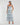 Formal Dresses Tea Length Formal Layered Ruffle Evening Dress Powder Blue