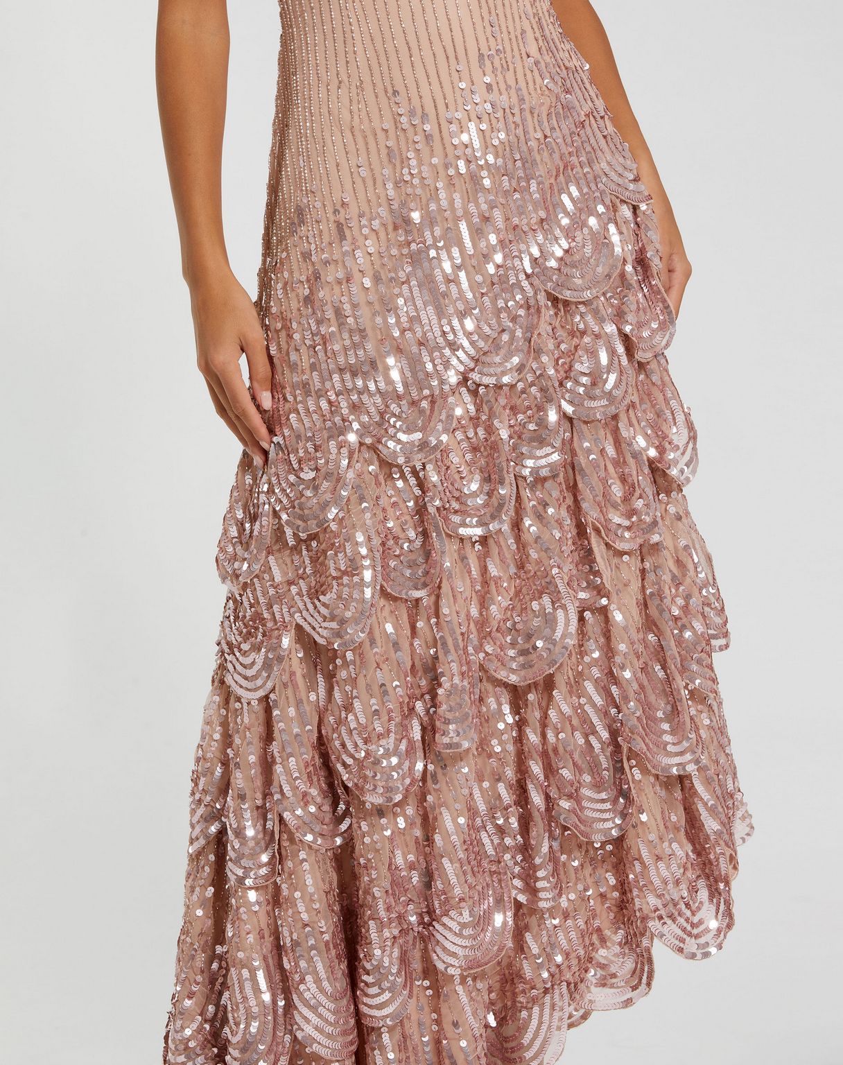 Cocktail Dresses Cocktail High Low Midi Length Dress Antique Rose
