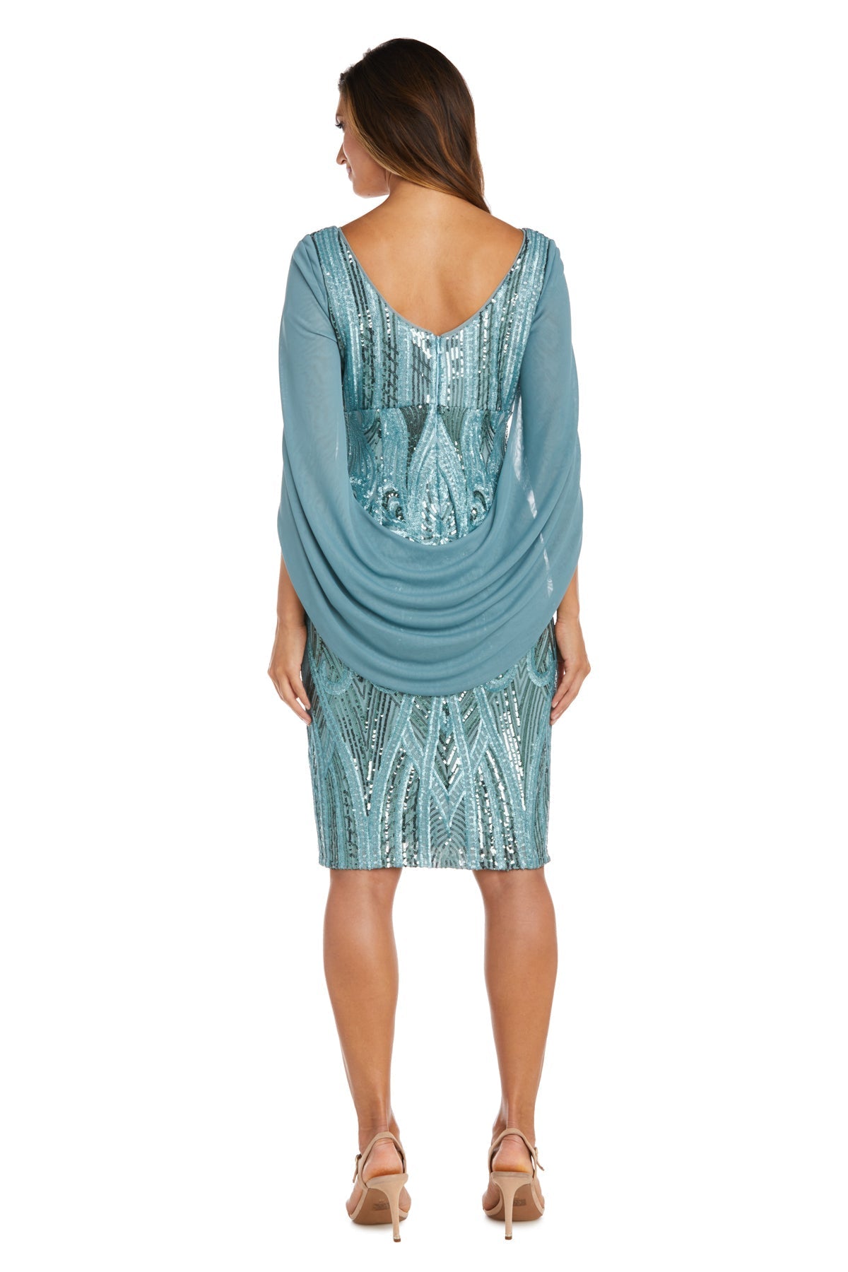 Cocktail Dresses Short Sequin A Line Cocktail Dress Seafoam