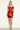 Cocktail Dresses Homecoming Fitted Short Beaded Corset Cocktail Prom Dress Red Brick