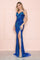 Cocktail Dresses Long Fitted Formal Sequin Prom Dress Royal/Teal