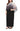 Formal Dresses Plus Size Shimmer Bodre Popover Dress Black Silver