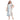 Plus Size Dresses Printed Tiered Plus Size Tea Length Dress Ivory Multi
