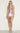 Cocktail Dresses Fitted Short Homecoming Metallic Short Cocktail Dress Blush
