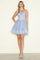 Cocktail Dresses Short A Line Homecoming Sequin Cocktail Dress Lavender