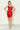 Cocktail Dresses Pleated Short Homecoming Corset Fitted Cocktail Dress Red