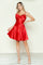 Cocktail Dresses Short A Line Homecoming Cocktail Corset Dress Red