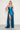 Prom Dresses Sit Long Formal Metallic Prom Slit Dress Teal