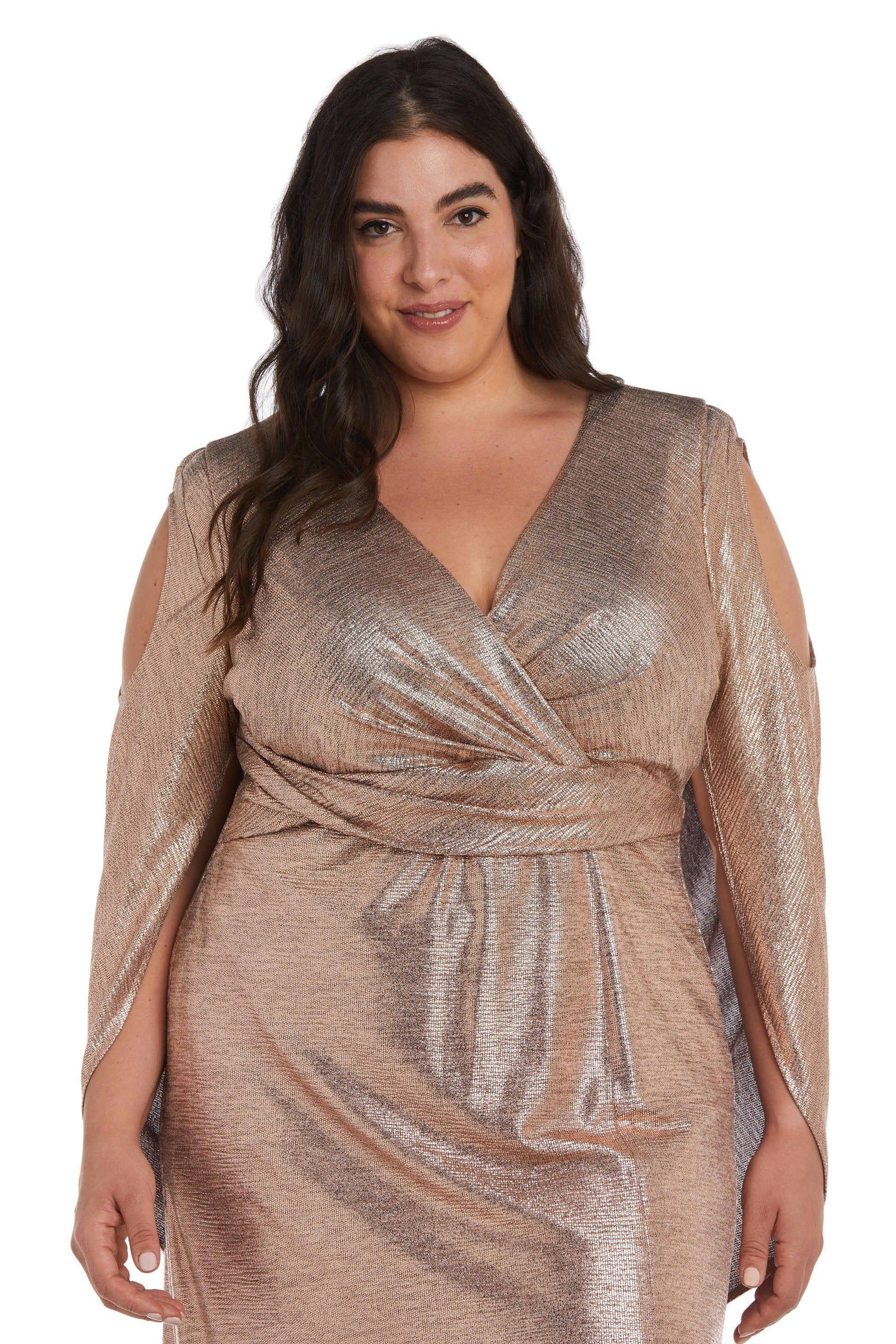 R&M Richards 9741W Long Plus Size Formal Dress