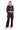 Pant Suit Long Sequins Pant Set Eggplant