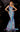 Prom Dresses Mermaid Long Formal Fitted Prom Dress Silver/Blue