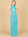 Prom Dresses Beaded Long Evening Fringe Formal Dress Aqua
