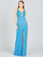 Formal Dresses Long Formal Sequin Slit Evening Dress Ocean