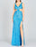 Prom Dresses Prom Long Formal Sequin Slit Dress Ocean