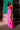 Prom Dress Long Prom High Slit Dress Hot Pink
