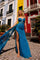 Prom Dresses Long Fitted Overlay Prom Dress Ocean Blue