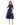 Cocktail Dresses Beaded A Line Midi Dress Navy